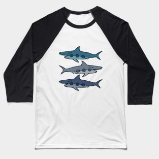 3 sharks Baseball T-Shirt